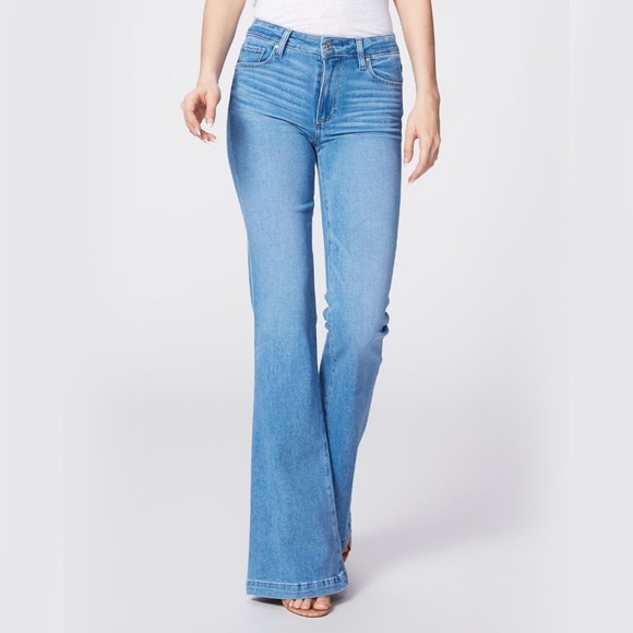 PAIGE Denim - PAIGE Genevieve Flare Jeans in Folk (Size 29 Tall)